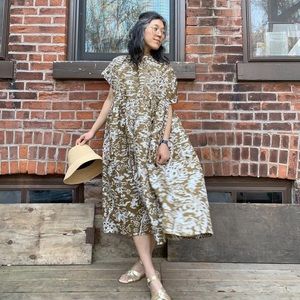 Rachel Comey Caccia Dress in olive multi
